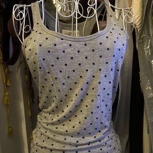 Abercrombie & Fitch Vintage Polka Dot Tank Top